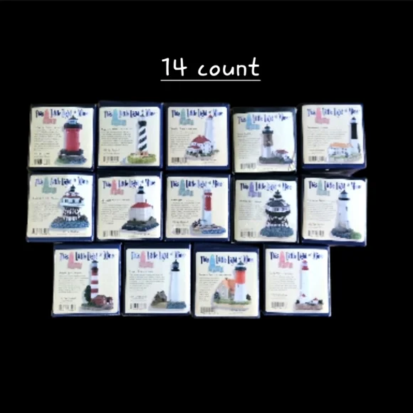 62 count This Little of Mine Lighthouses figurines
